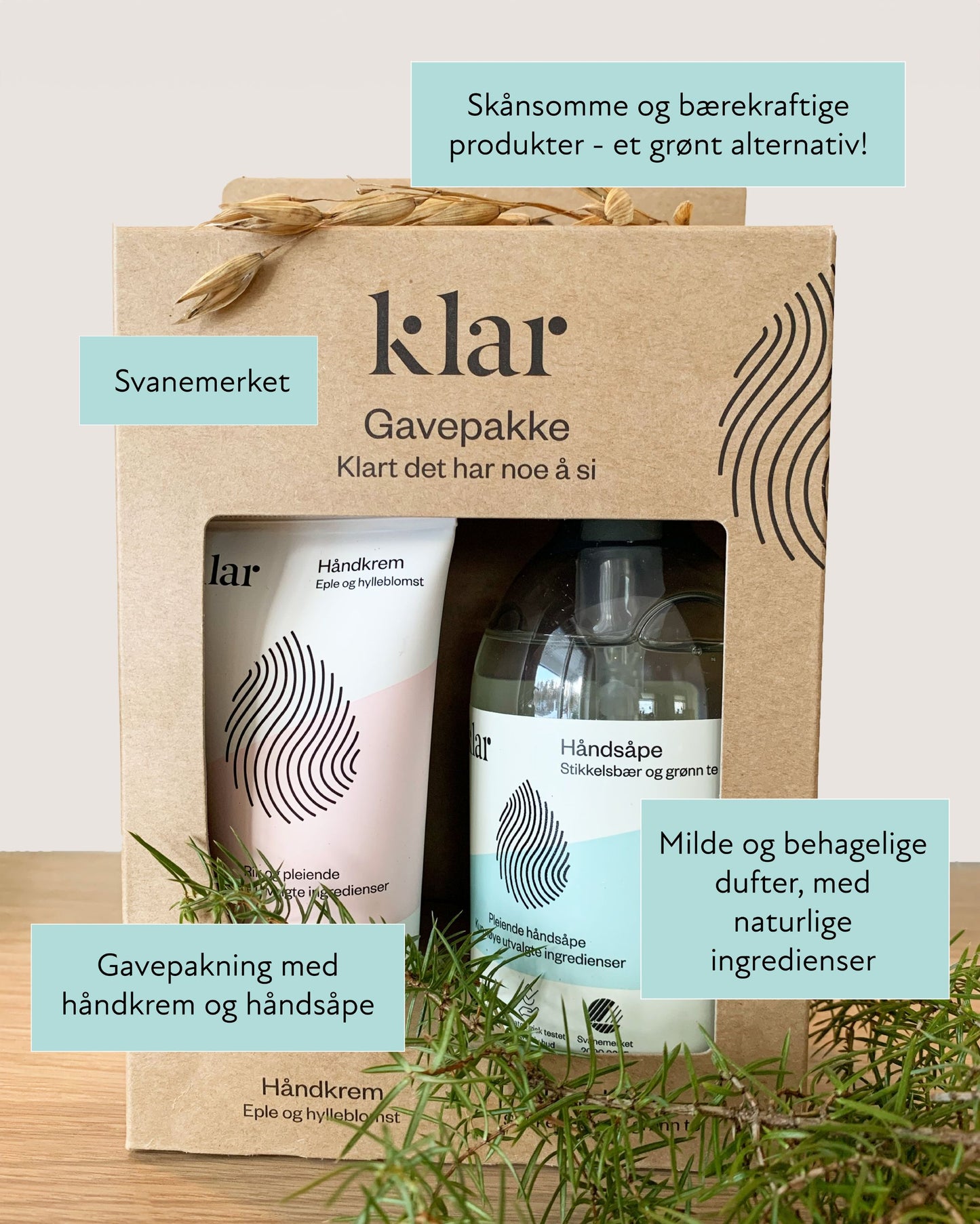 Klar Gavepakke Håndkrem & Håndsåpe