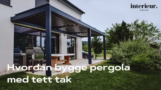 bygge pergola med tett tak