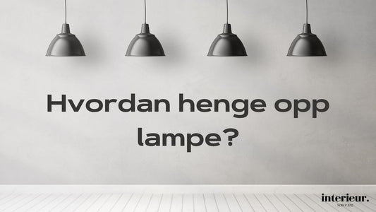 henge opp lampe