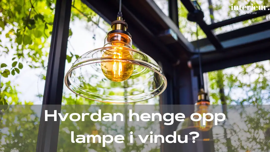 lampe i vindu